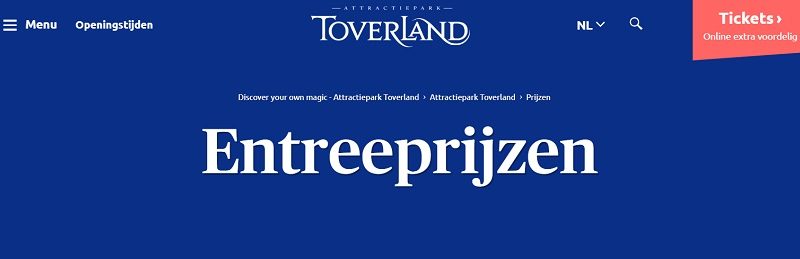 Entree van Toverland