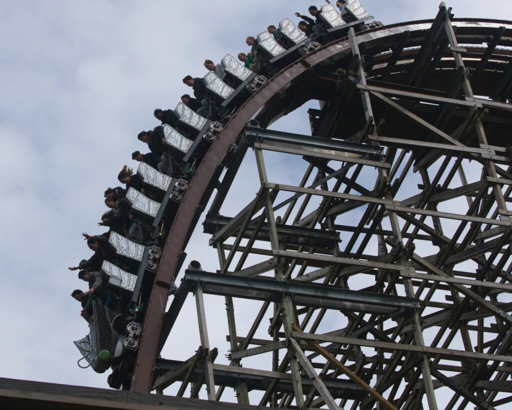 Achtbanen in Walibi Holland